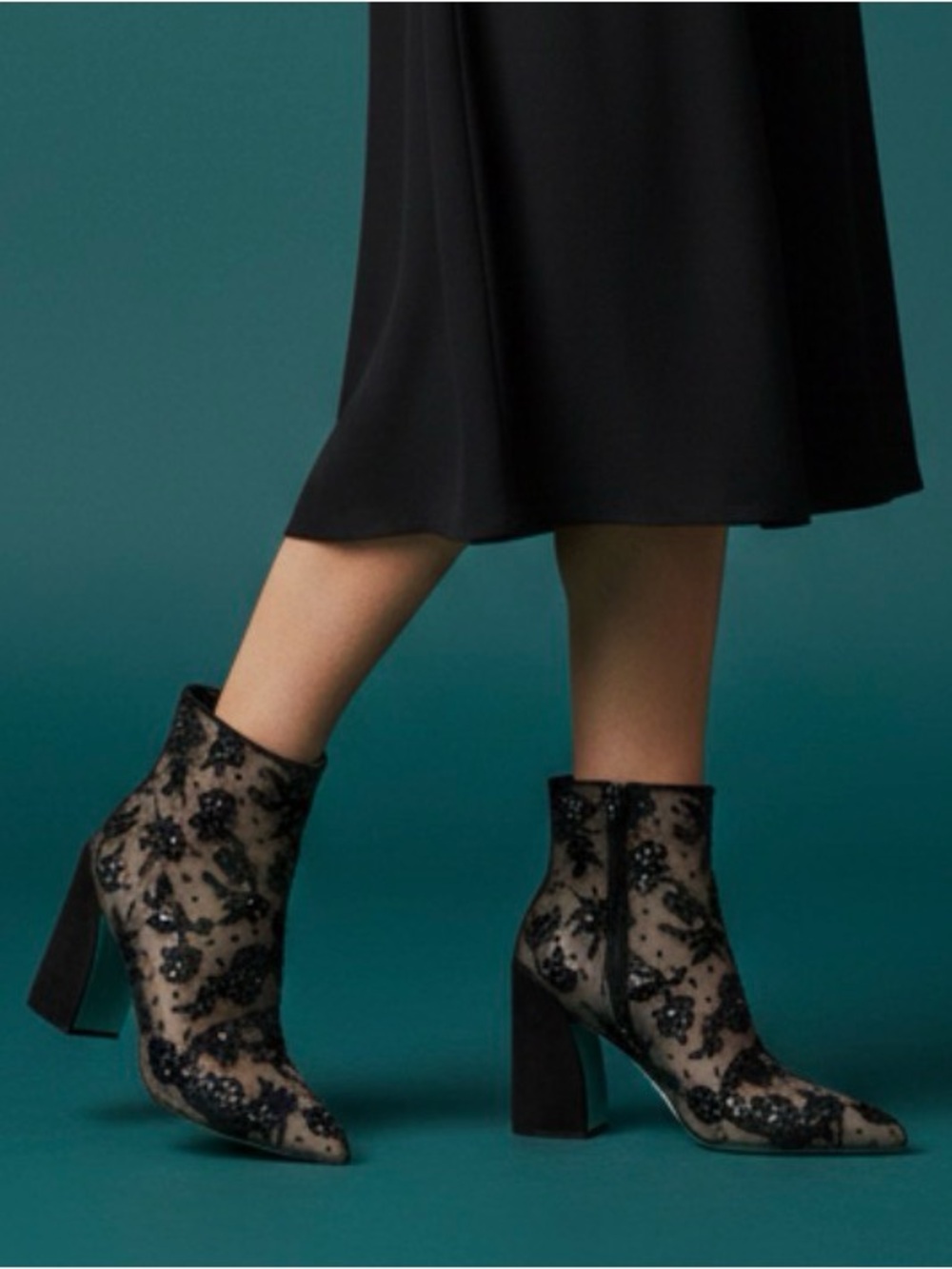 Betsey Johnson MERRI  Black Ankle Booties